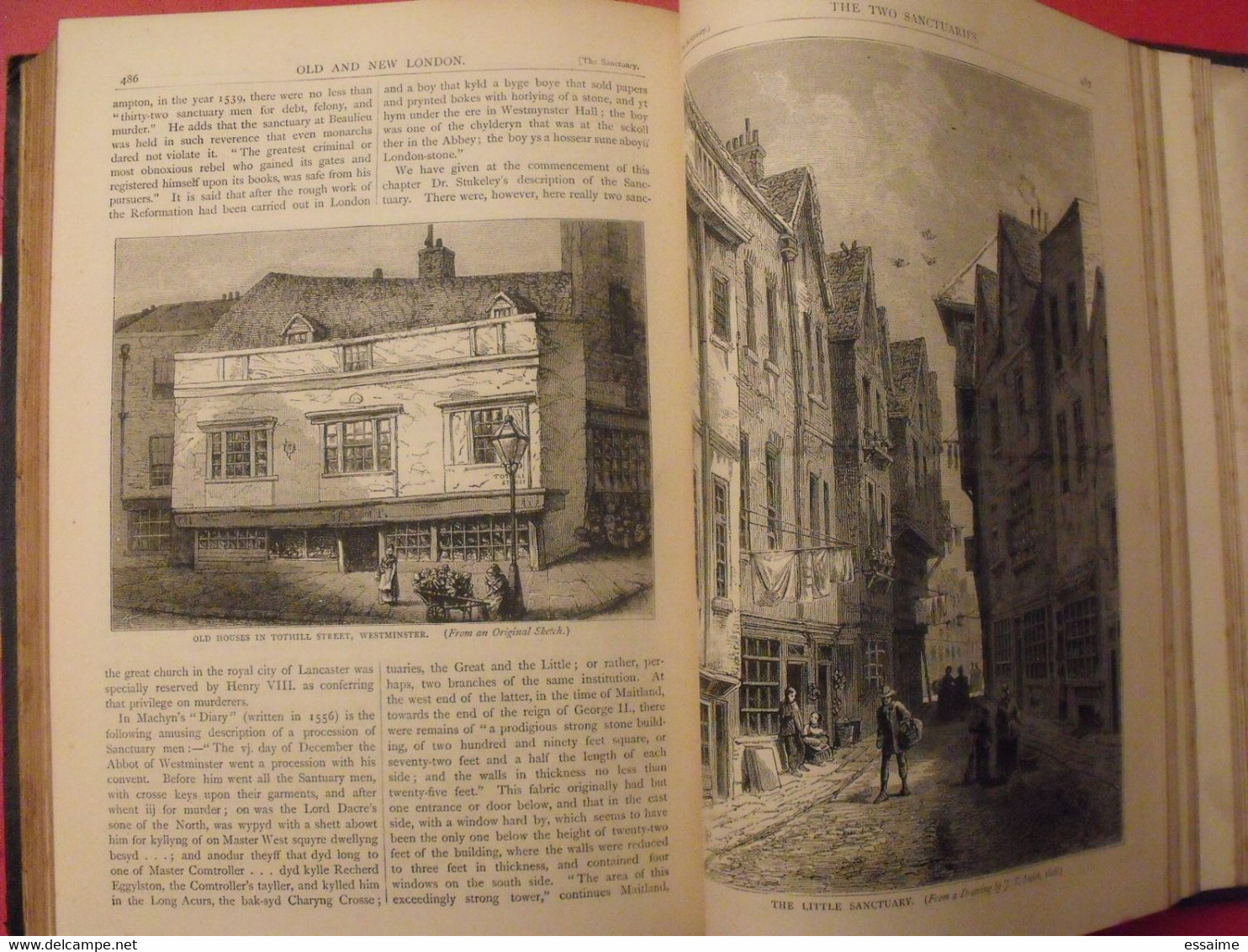 old and new London. 6 volumes. Edward Walford. Cassell Petter & Galpin sd (1860). bien illustré