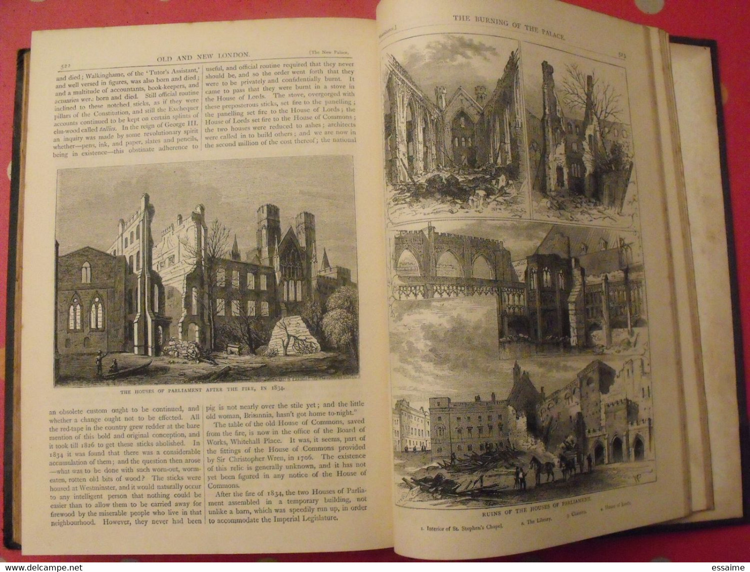 old and new London. 6 volumes. Edward Walford. Cassell Petter & Galpin sd (1860). bien illustré