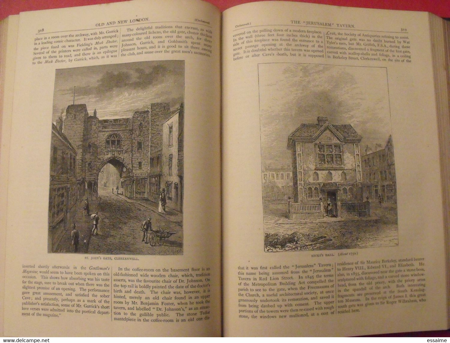 old and new London. 6 volumes. Edward Walford. Cassell Petter & Galpin sd (1860). bien illustré