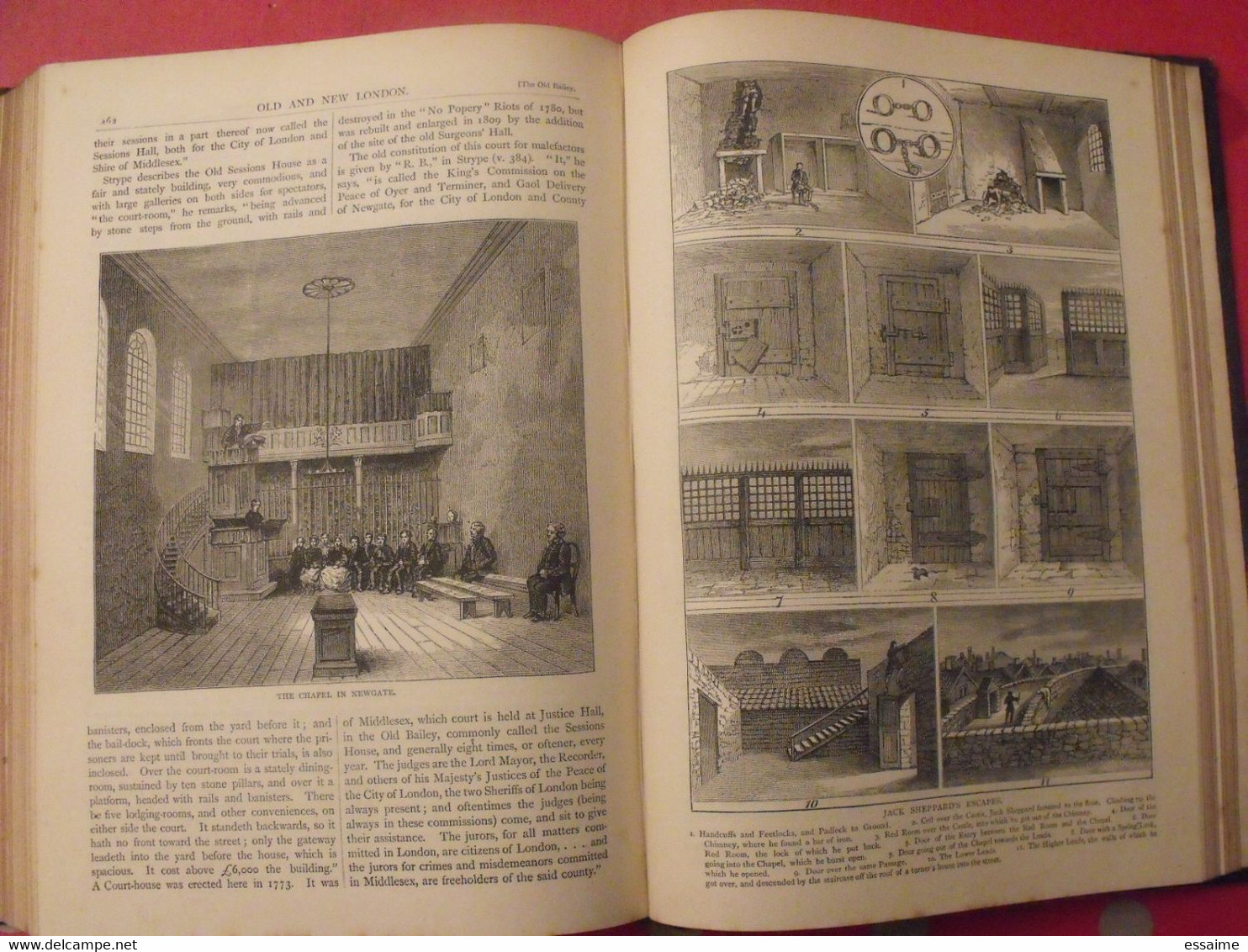 old and new London. 6 volumes. Edward Walford. Cassell Petter & Galpin sd (1860). bien illustré