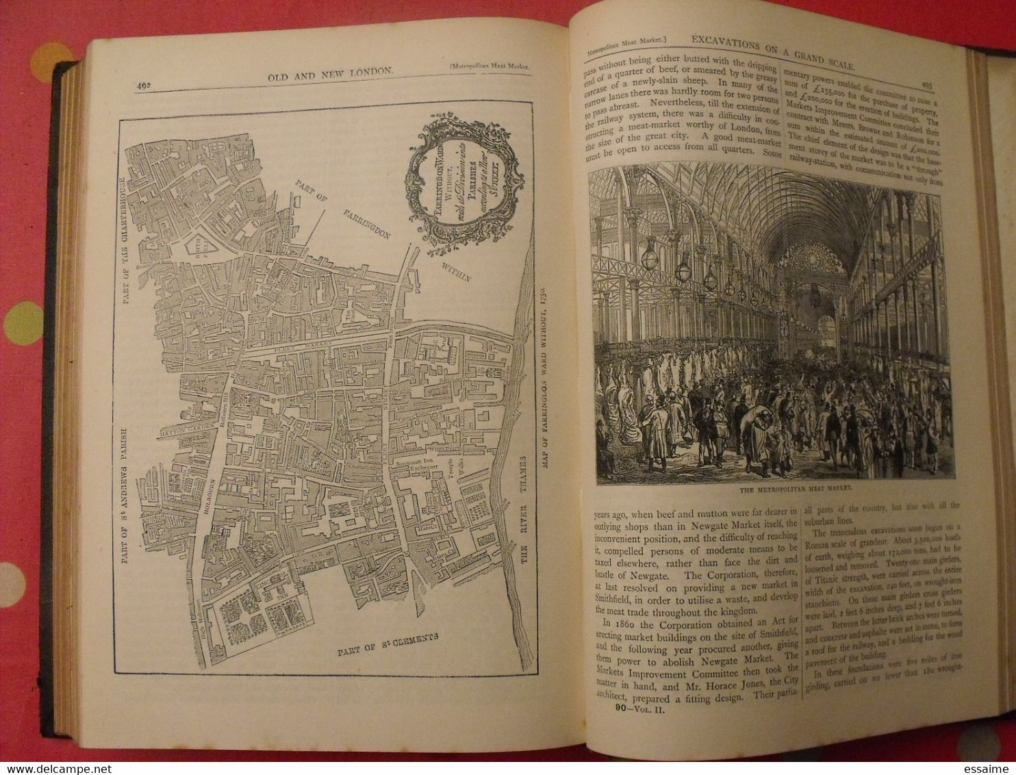 old and new London. 6 volumes. Edward Walford. Cassell Petter & Galpin sd (1860). bien illustré