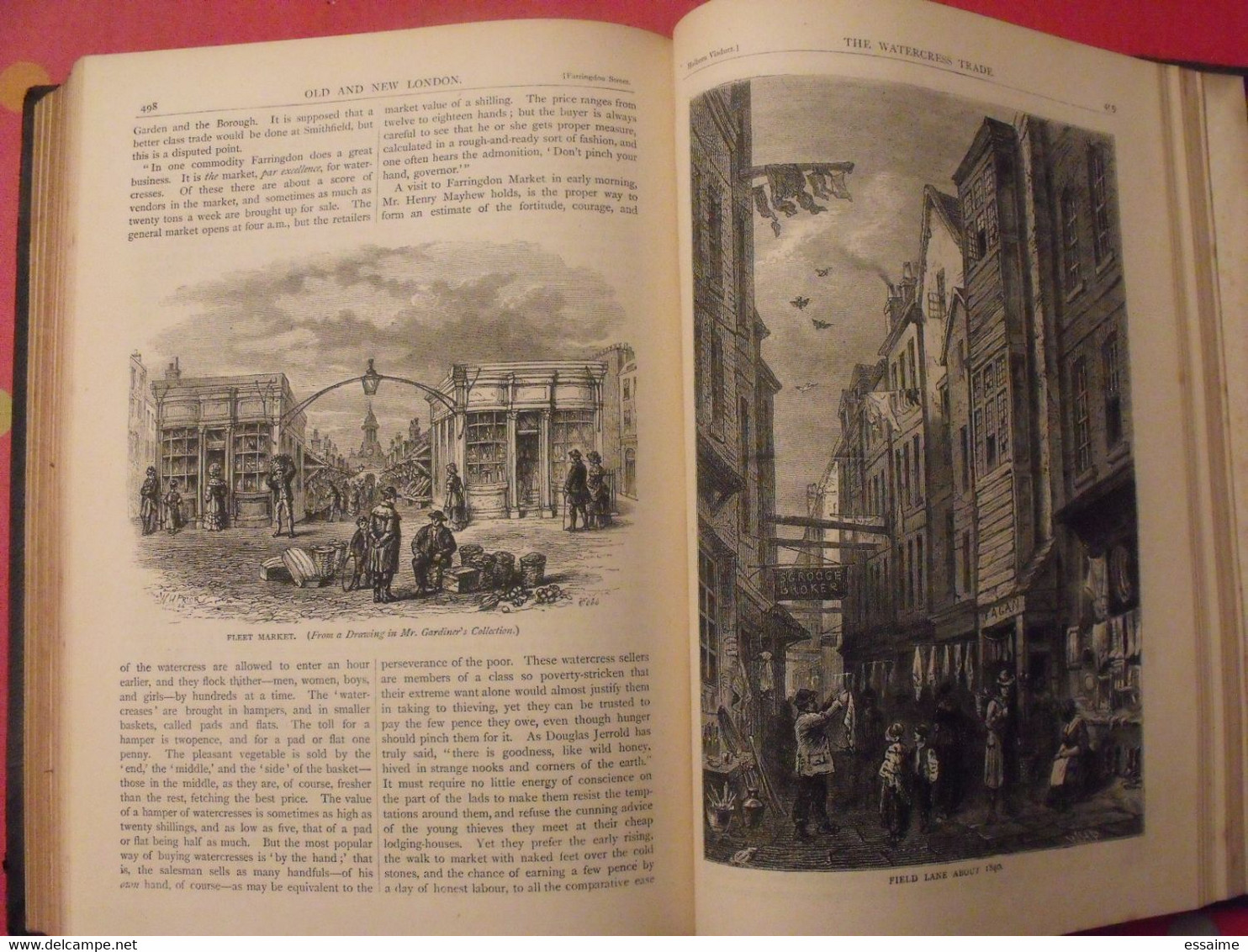 old and new London. 6 volumes. Edward Walford. Cassell Petter & Galpin sd (1860). bien illustré