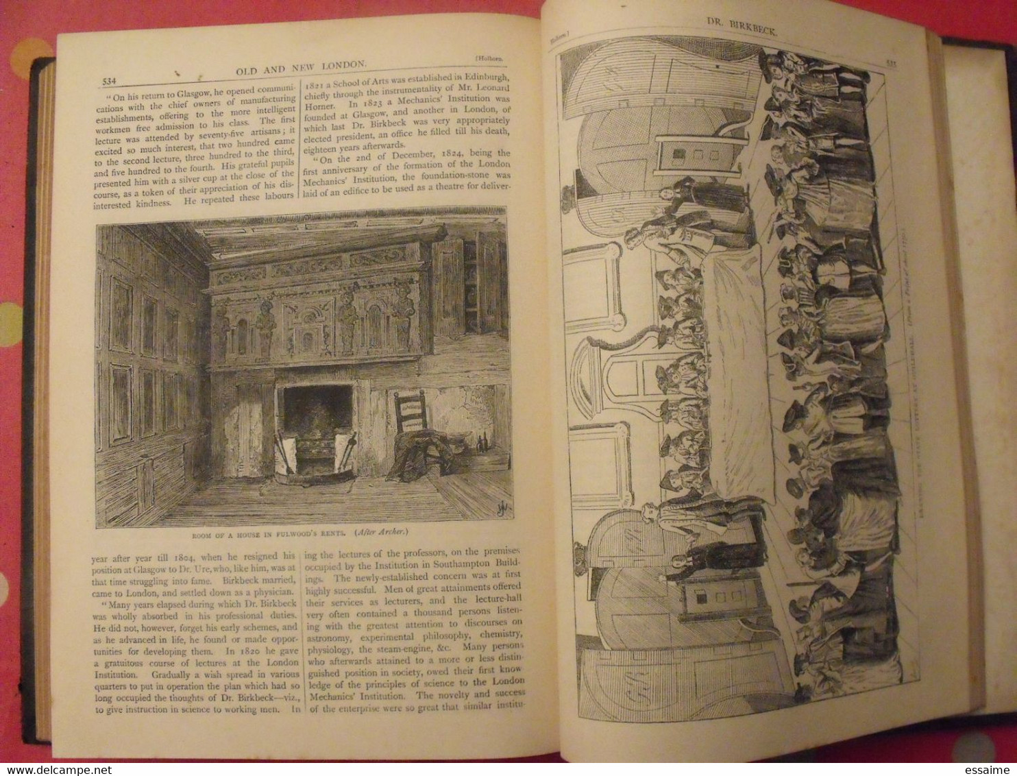 old and new London. 6 volumes. Edward Walford. Cassell Petter & Galpin sd (1860). bien illustré