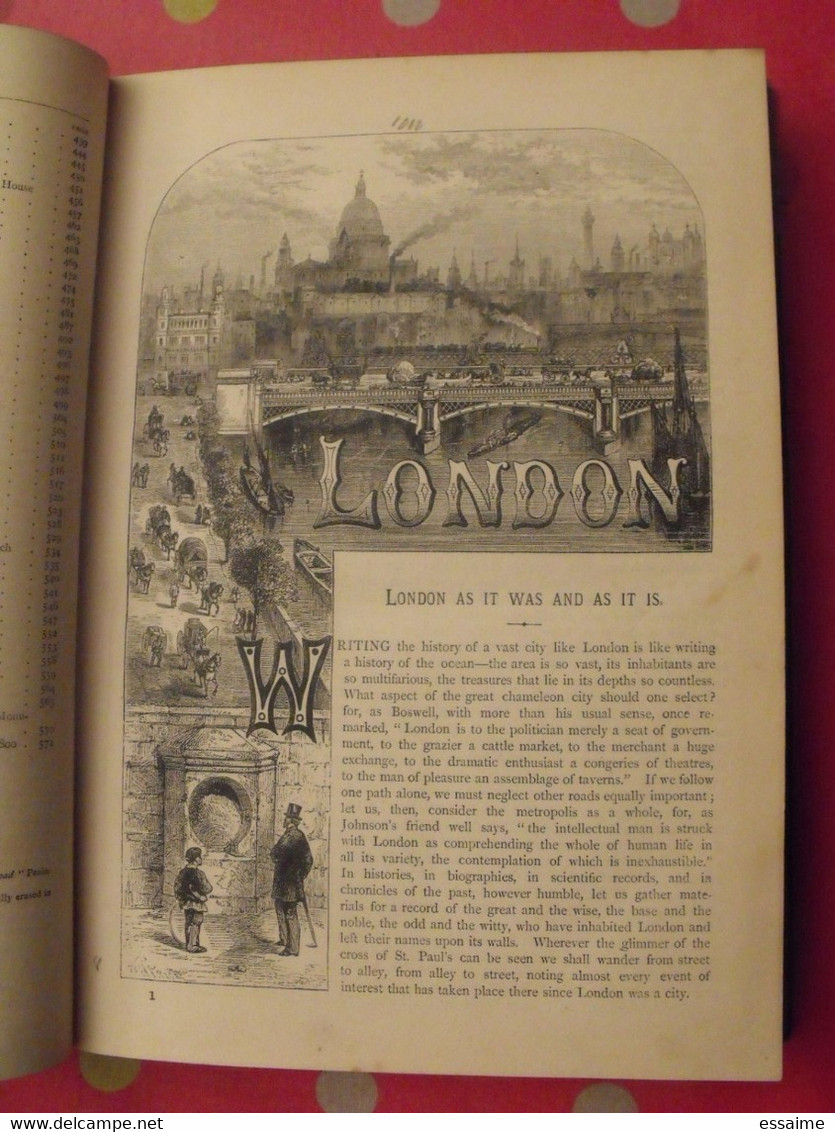 old and new London. 6 volumes. Edward Walford. Cassell Petter & Galpin sd (1860). bien illustré