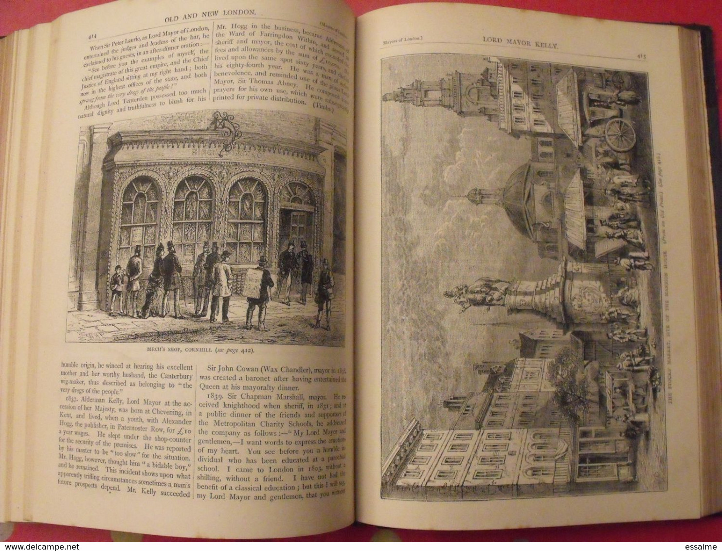 old and new London. 6 volumes. Edward Walford. Cassell Petter & Galpin sd (1860). bien illustré