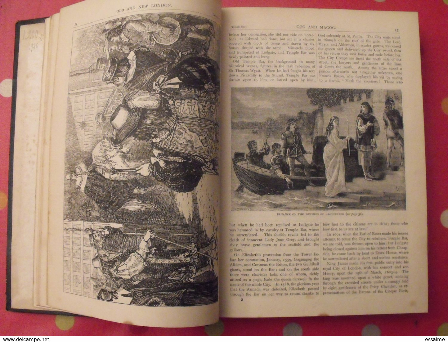 old and new London. 6 volumes. Edward Walford. Cassell Petter & Galpin sd (1860). bien illustré