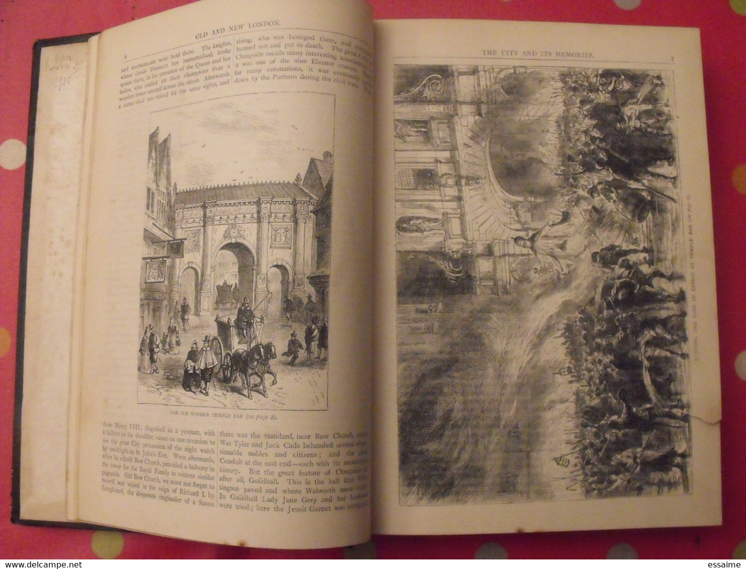 old and new London. 6 volumes. Edward Walford. Cassell Petter & Galpin sd (1860). bien illustré