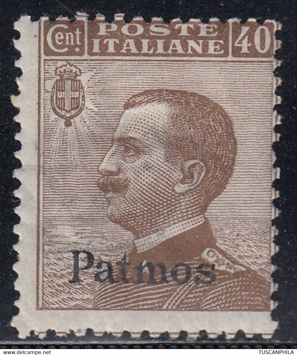1912 1 Valore MNH** Sass. 6 Cv 12,5 - Aegean (Patmo)