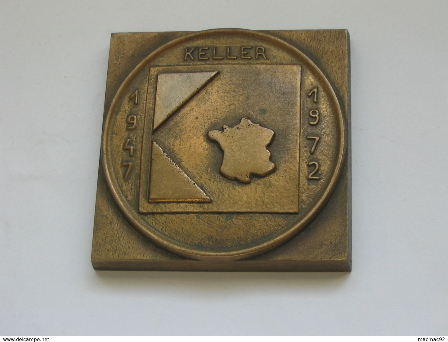 Imposante Médaille KELLER 1947-1972    **** EN ACHAT IMMEDIAT **** - Professionnels / De Société