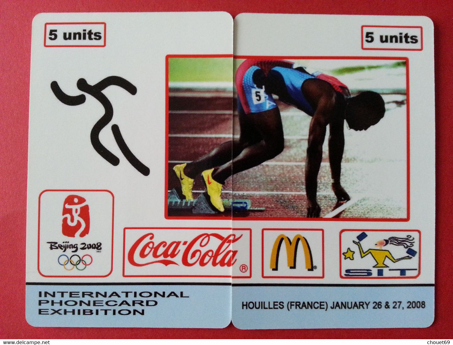 SIT 2008 Houilles JO Coca Cola Mc Donald Course 100 Exemplaires Willcom Jeux Olympiques Neuve ((BB0621 - Olympische Spelen