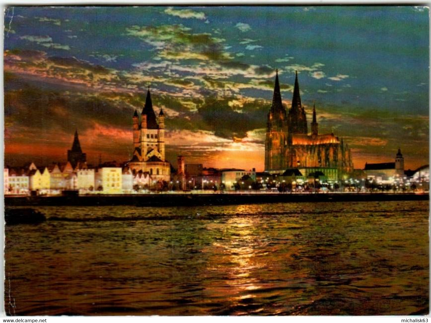 61lk 1307 KOELN - RHEINUFER MIT DOM  (DIMENSIONS 10 X 15 CM) - Köln