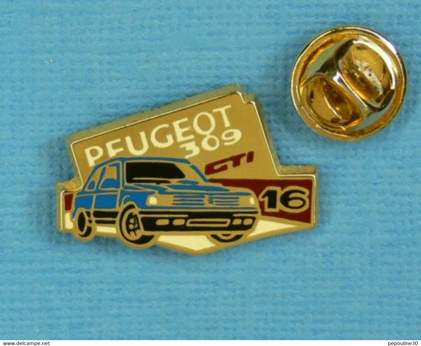 1 PIN'S //  ** PEUGEOT 309 GTI 16V ** . (Hélium-Paris) - Peugeot