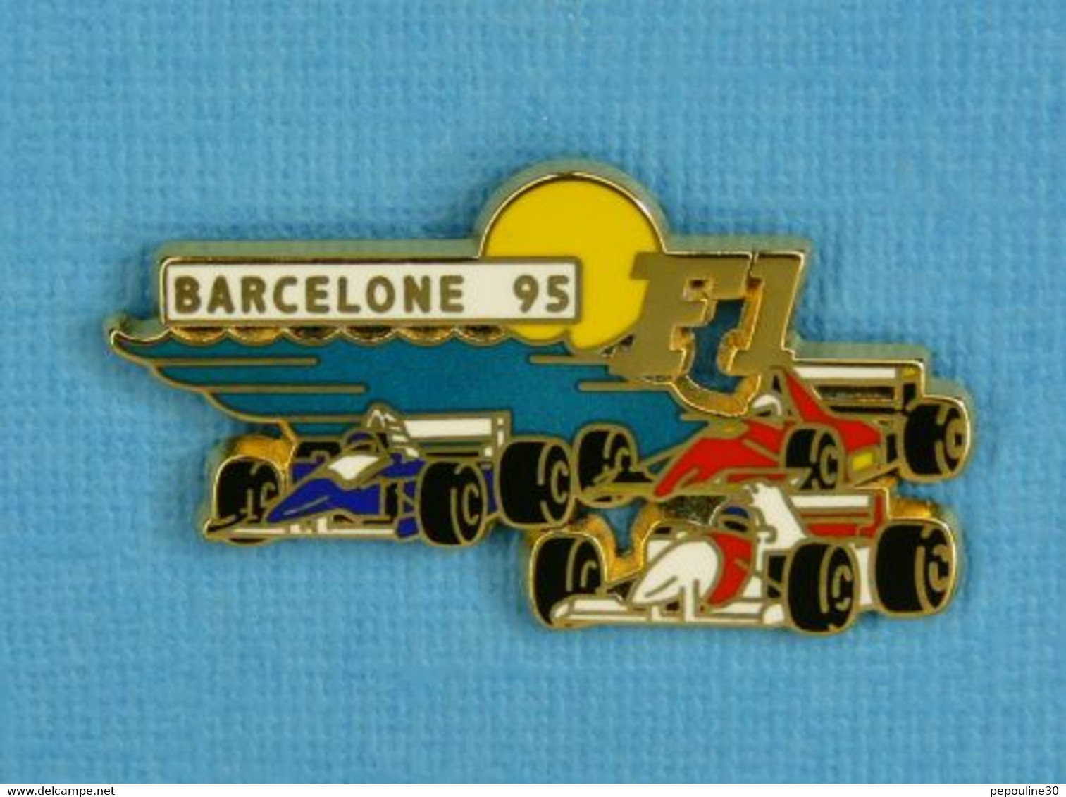 1 PIN'S //  ** F1 / GRAND PRIX / BARCELONE '95 ** . (J.PG.MIAMI) - F1