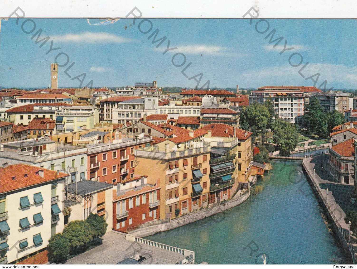 CARTOLINA  TREVISO,VENETO,IL SILE-RIVIERA S.MARGHERITA,STORIA,CULTURA,MEMORIA,IMPERO ROMANO,BELLA ITALIA,VIAGGIATA 1985 - Treviso