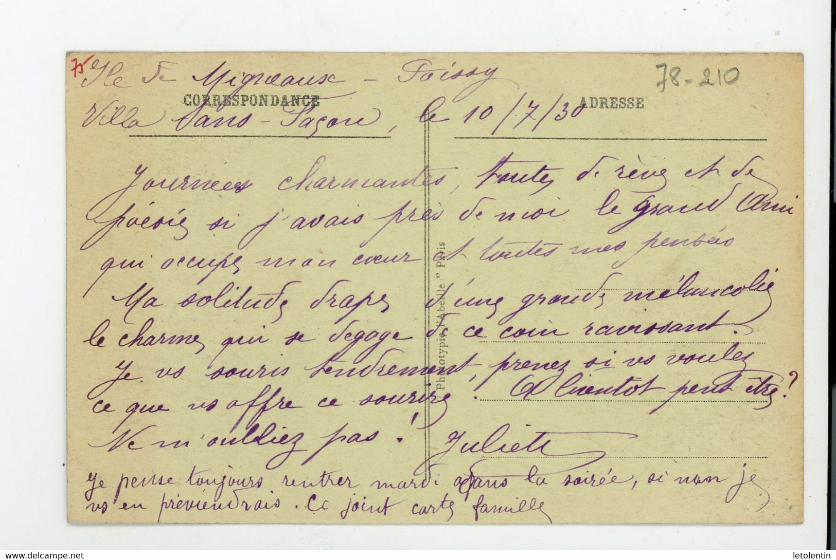 CPA: 78 - POISSY - BORDS DE SEINE - LES DEUX RIVES, POINTE DE L'ILE MIGNEAUX ET L'ILE ROBINSON - Poissy