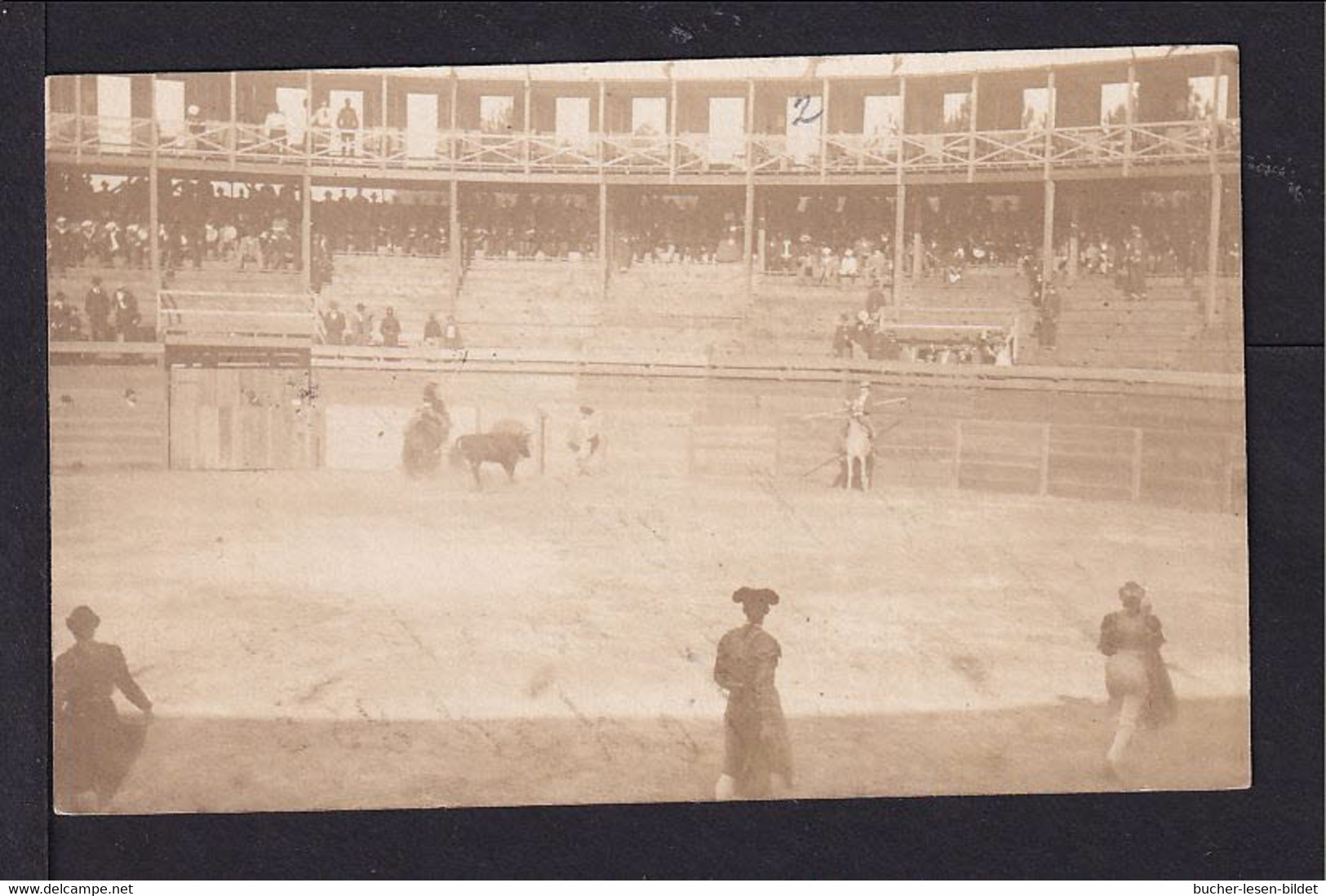 1901 - 2 C. Ganzsache Mit Bild "Stier Und Torero In Arena" - Gebraucht Nach Argentinien - Uruguay