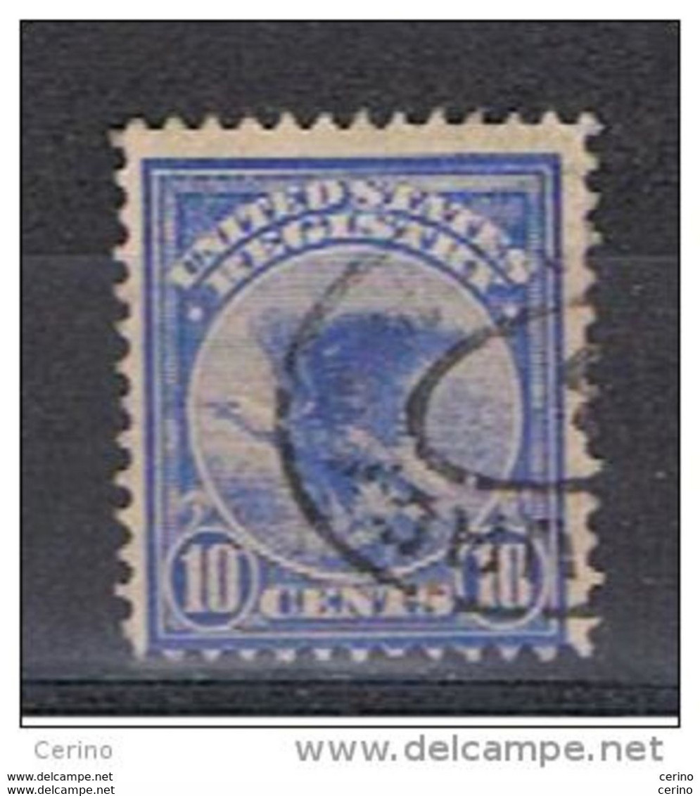 U.S.A.:  1911  REGISTERED  MAIL  -  10 C. USED  STAMP  -  YV/TELL. 2 - Special Delivery, Registration & Certified