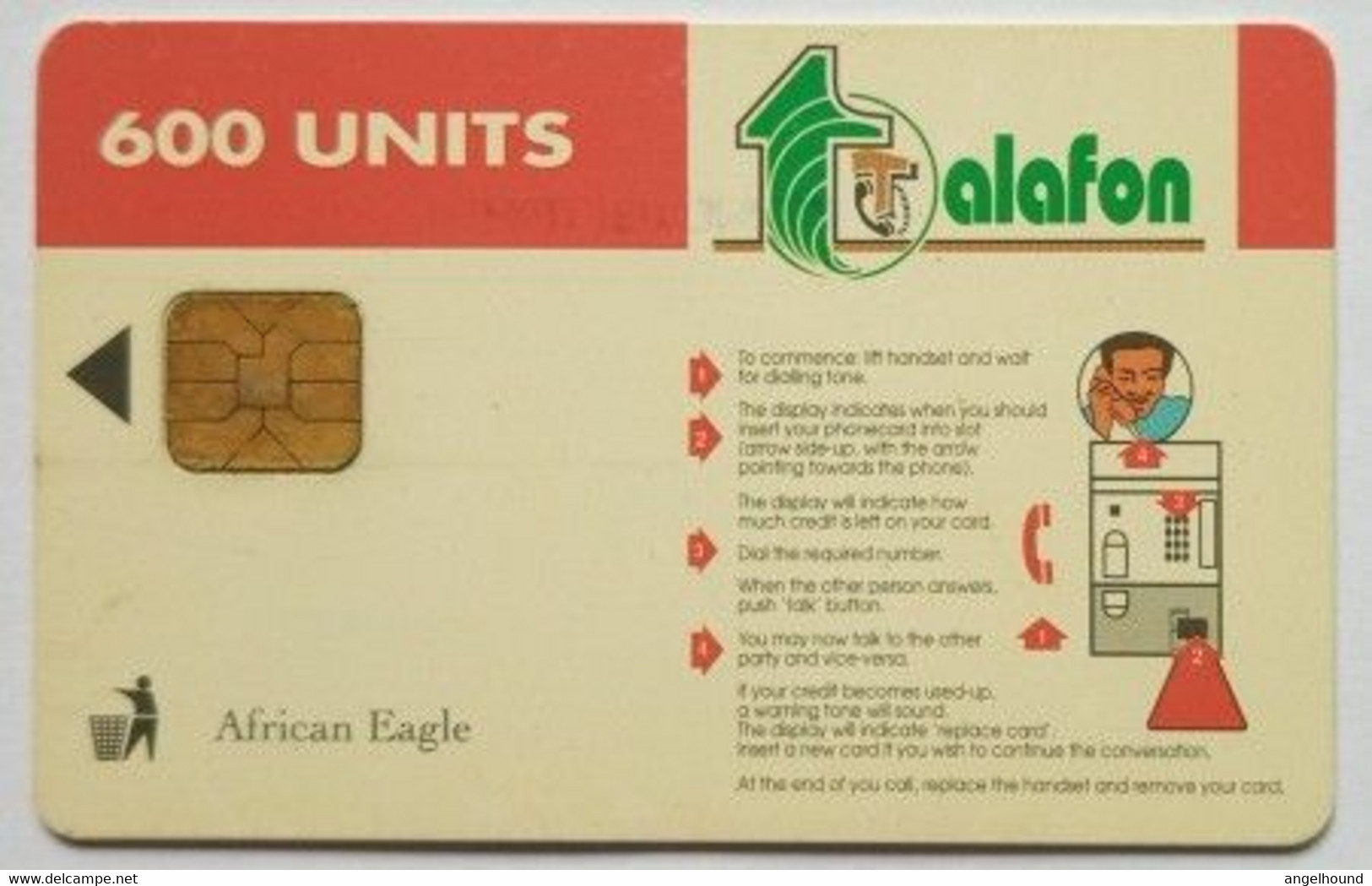 NIGERIA Talafon 600 Units African Eagle ( RRR ) - Nigeria