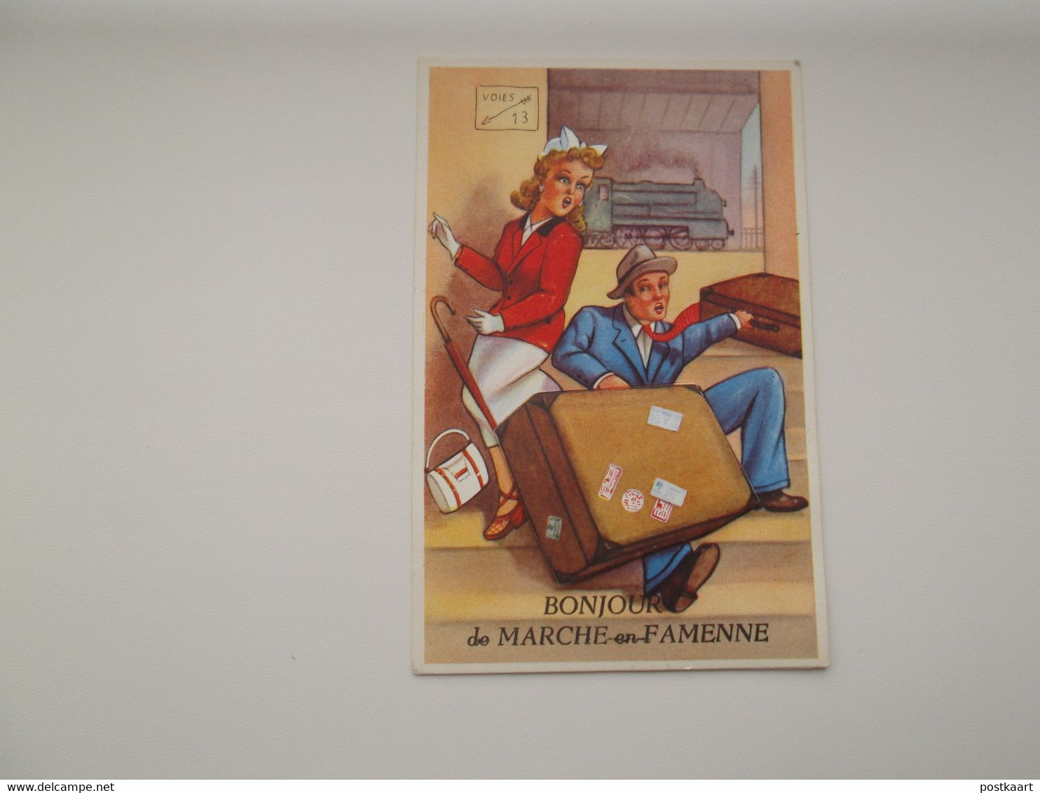 MARCHE-EN-FAMENNE: Bonjour - Souvenir - Carte à Système - Marche-en-Famenne