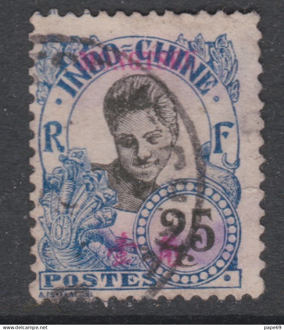 Mong-Tzeu N° 41 O Timbres D'Inchochine Surchargés : 25 C. Bleu Oblitération Légère Sinon TB - Oblitérés