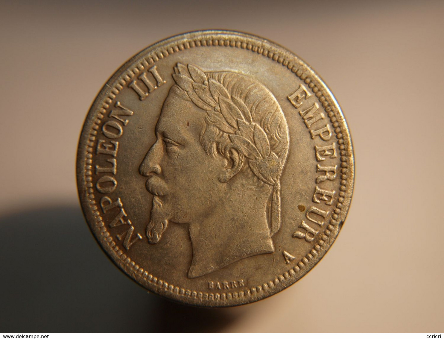 FAUSSE Monnaie De 5 Francs Type NAPOLEON III 1865 A - Variétés Et Curiosités