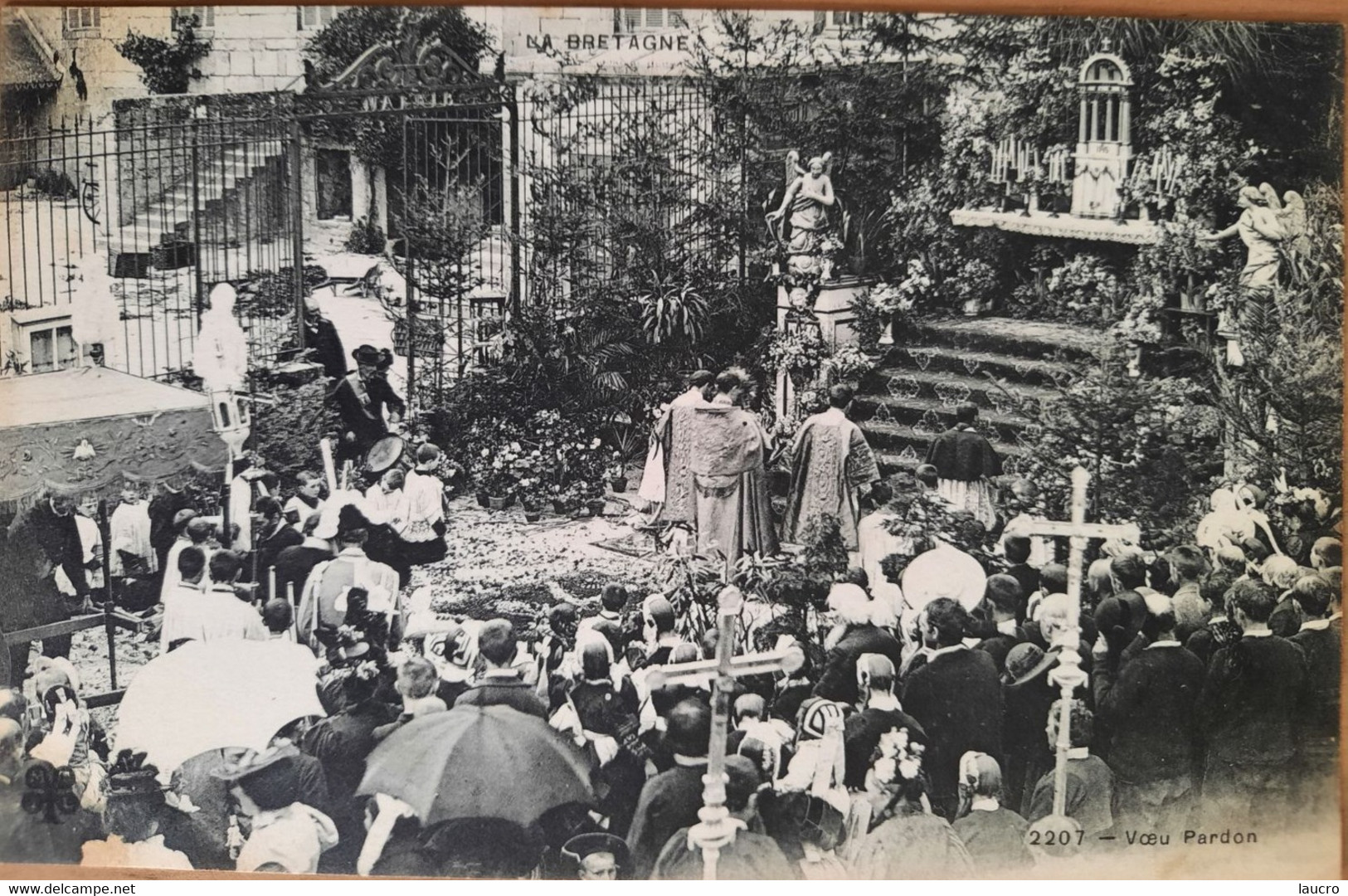 PONT-L'ABBÉ.Vœu Pardon.tambour De Ville.devant Les Grilles Détruites Aujourd'hui De L'hôtel De Ville.édition MTIL 2207 - Pont L'Abbe