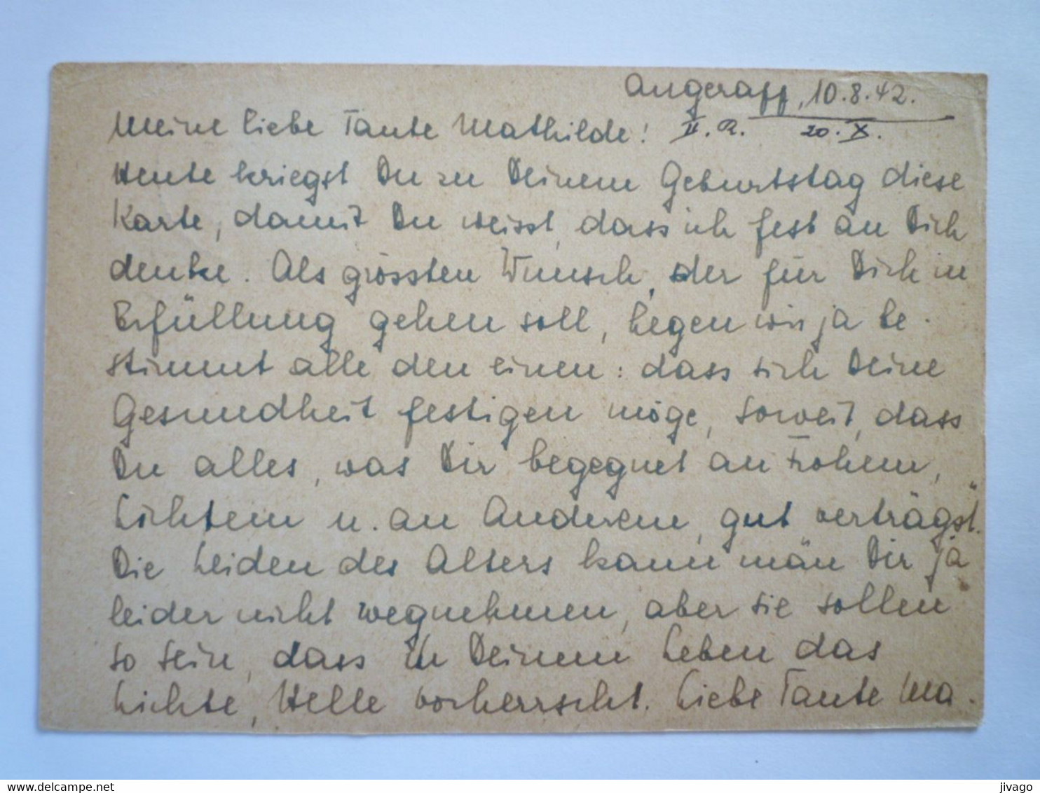 2022 - 2248  POSTKARTE  Au Départ De ANGERAPP  à Destination De ST GALLEN  (Suisse)  1942   XXX - Briefe U. Dokumente