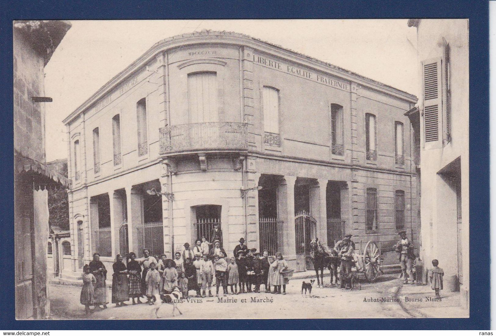 CPA [30] Gard > Aigues-Vives Marché Non Circulé - Aigues-Vives