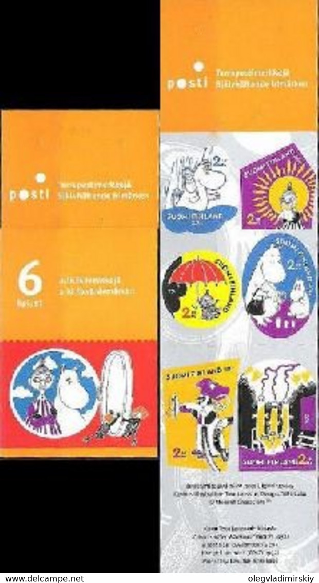 Finland 2011 Moomins Set Of 6 Stamps In Booklet Mint - Neufs