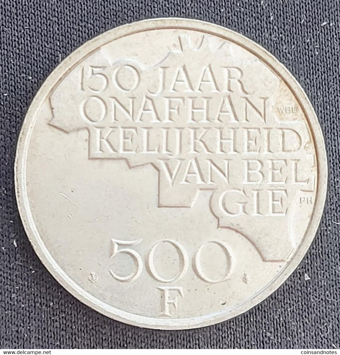 Belgium 1980 - 500 Fr Verzilverd/5 Koningen VL - Boudewijn I - Morin 801 - Pr - 500 Francs