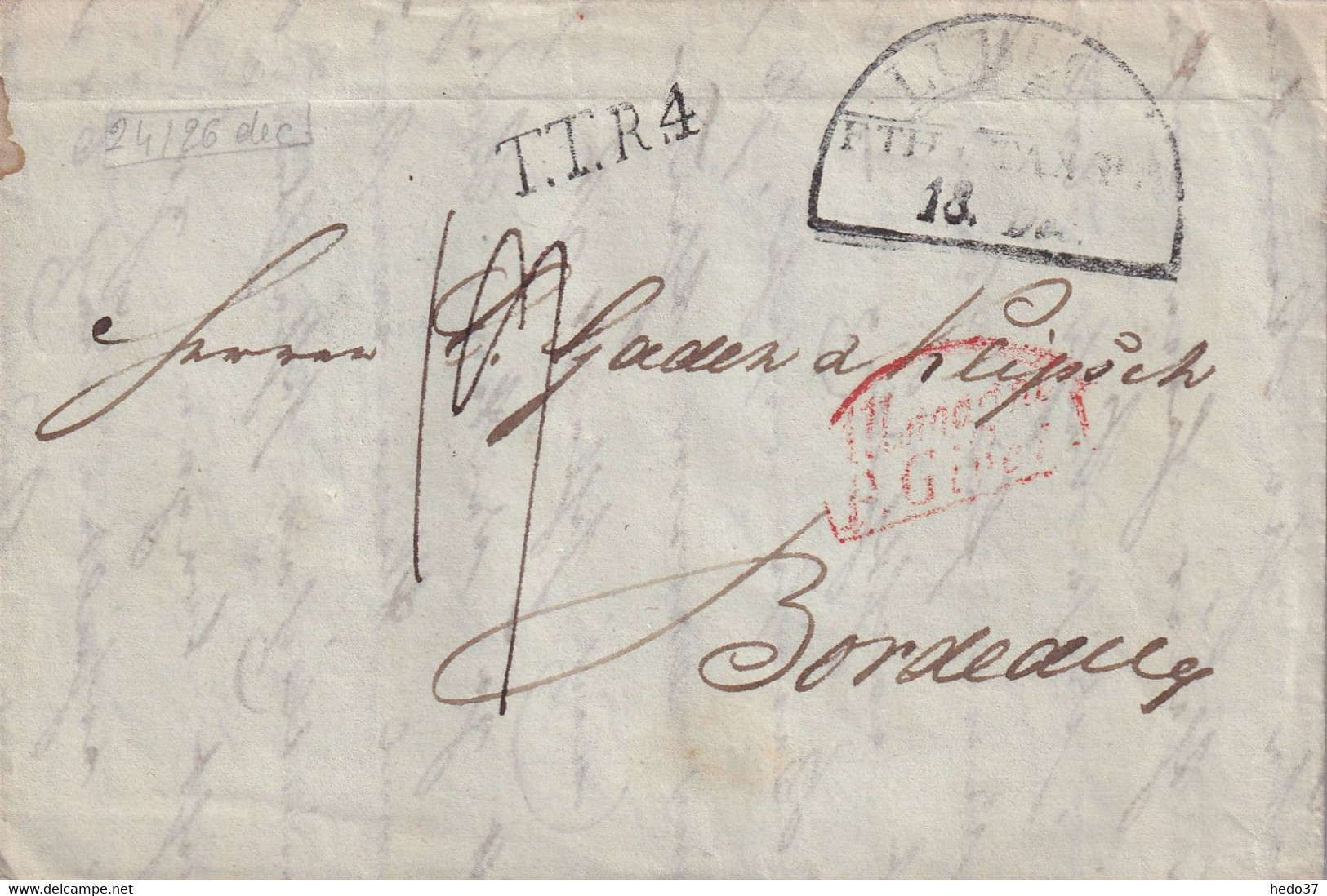 Allemagne Marque Postale - Lübeck 1838 - [Voorlopers