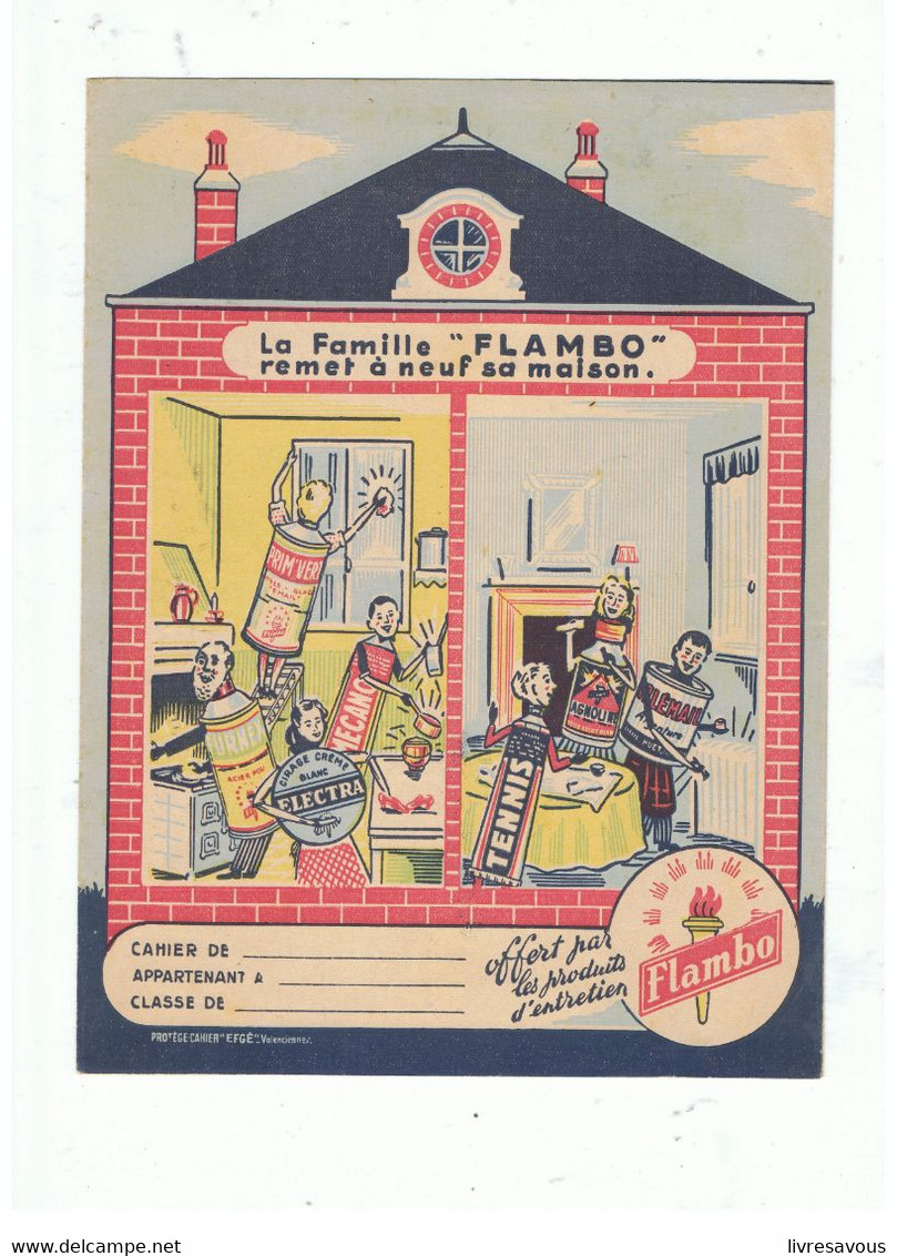 Protège-cahiers La Famille FLAMBO Remet à Neuf Votre Maison - Protège-cahiers