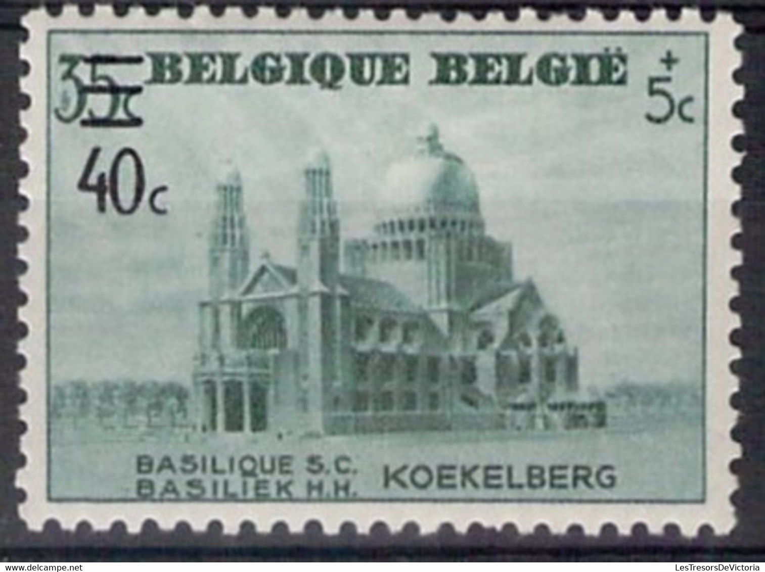 Belgique - COB 481-V4 **MNH - 1938 - Cote 16 COB 2022 - Variété Tache Dans Le Trois - Unused Stamps