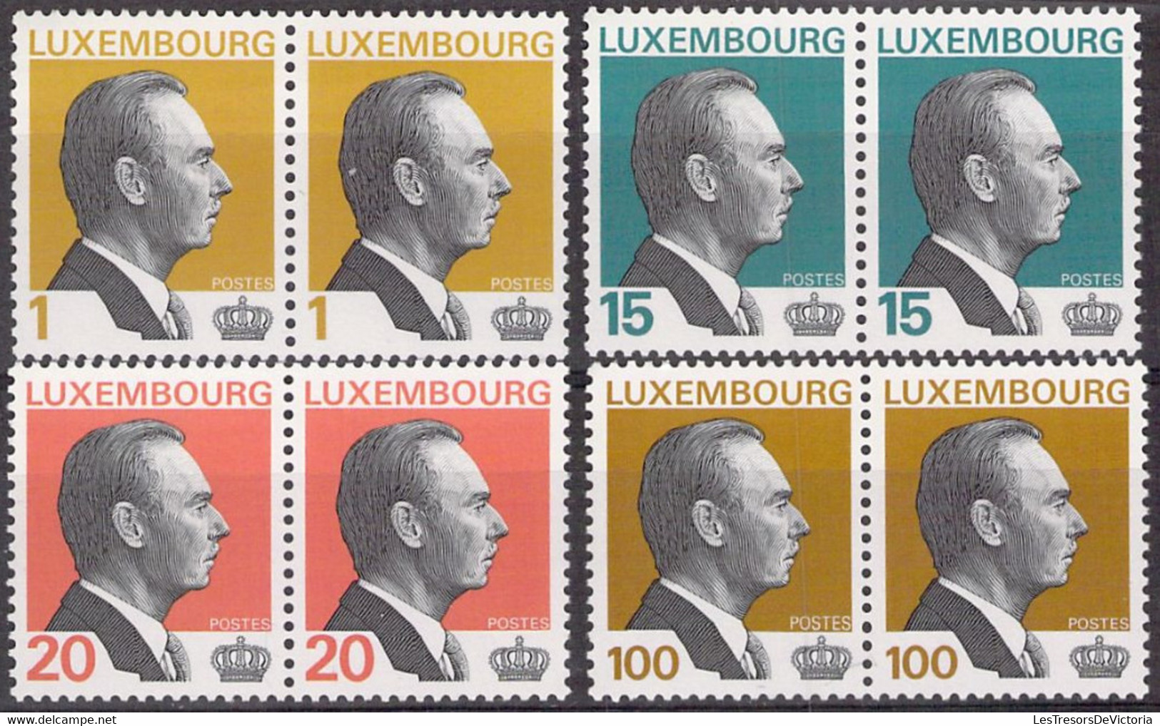 LUXEMBOURG - Yvert 1284/87 Neuf** MNH Par Paires - Ongebruikt