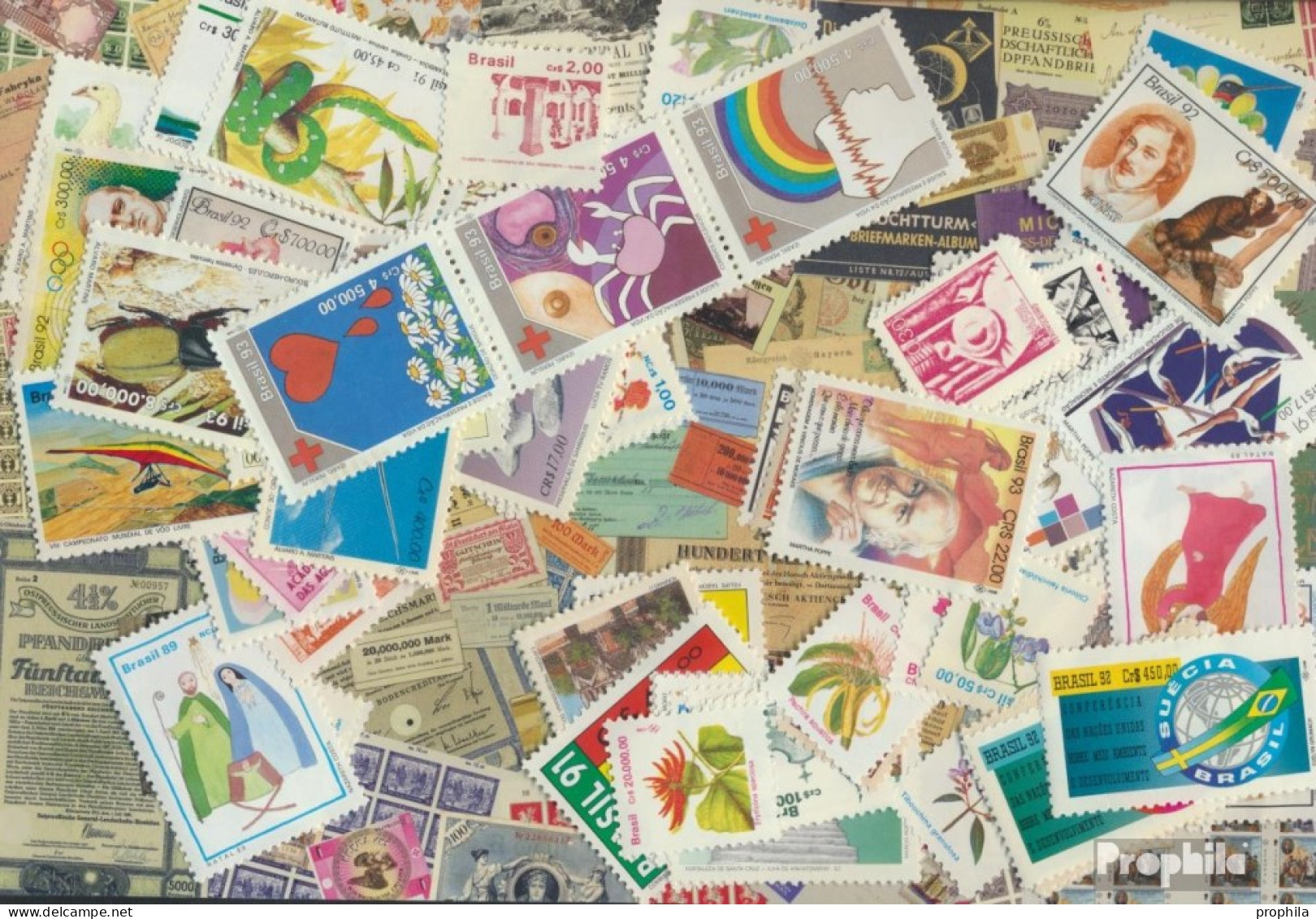 Brasilien 100 Verschiedene Marken Postfrisch - Collections, Lots & Séries