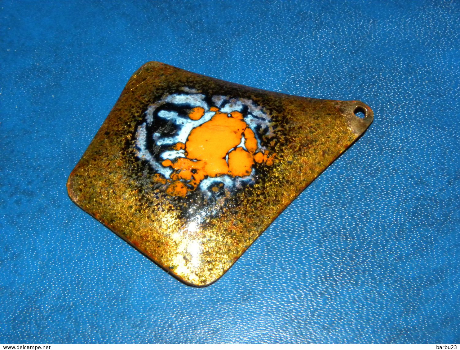 Pendentif Emaux Sur Metal (5,5 X 4,5cm) - Pendenti