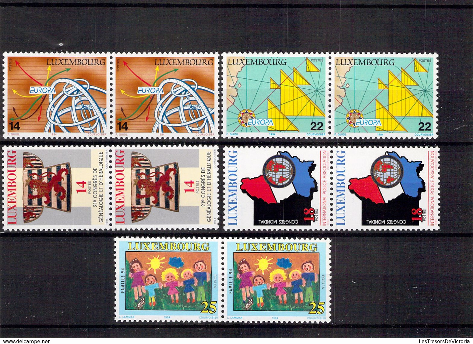 LUXEMBOURG - Yvert 1290/91 Et 1292/94 Neuf** MNH Par Paires - Ongebruikt