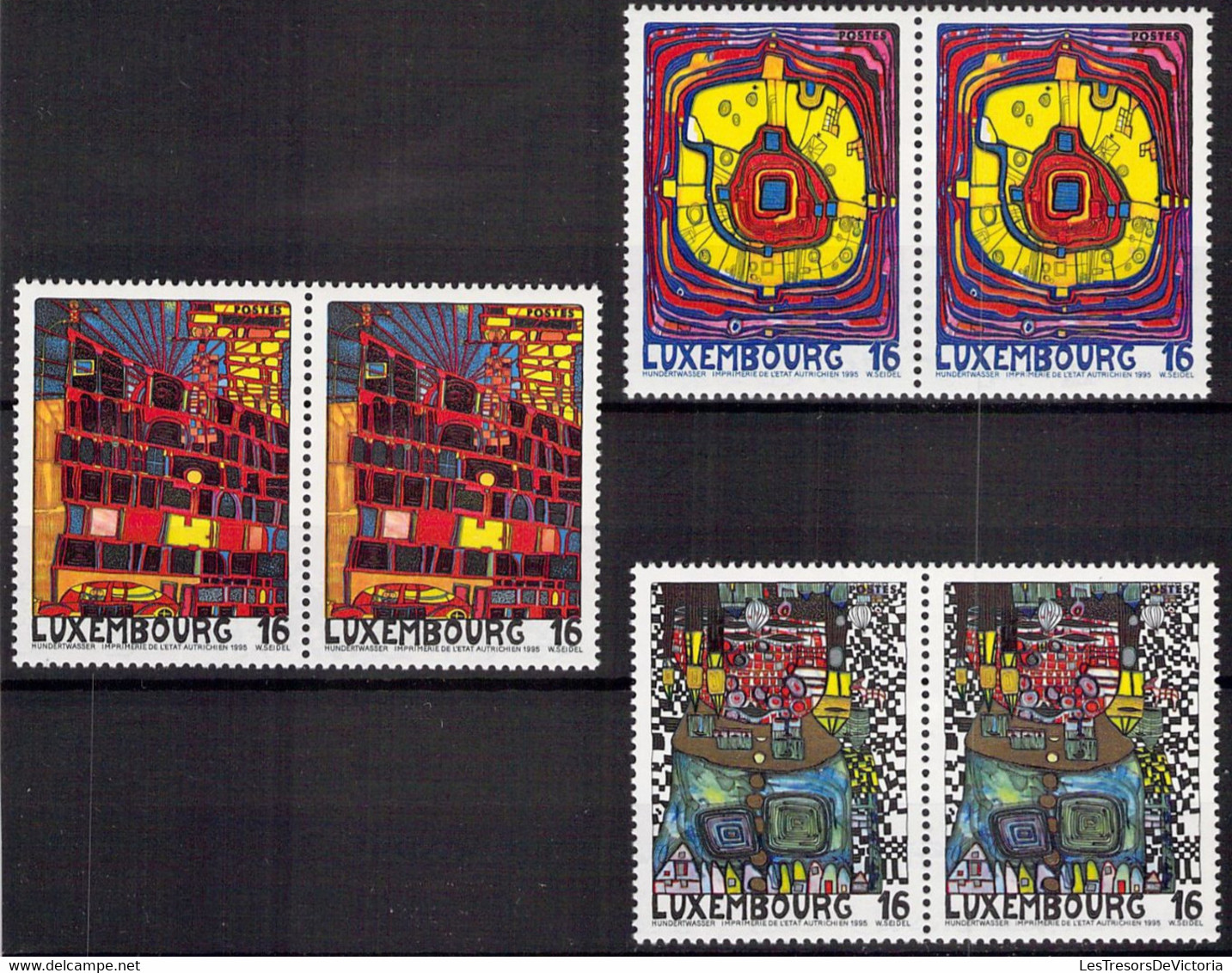 LUXEMBOURG - Yvert 1310/12 Neuf** MNH Par Paires - Nuevos