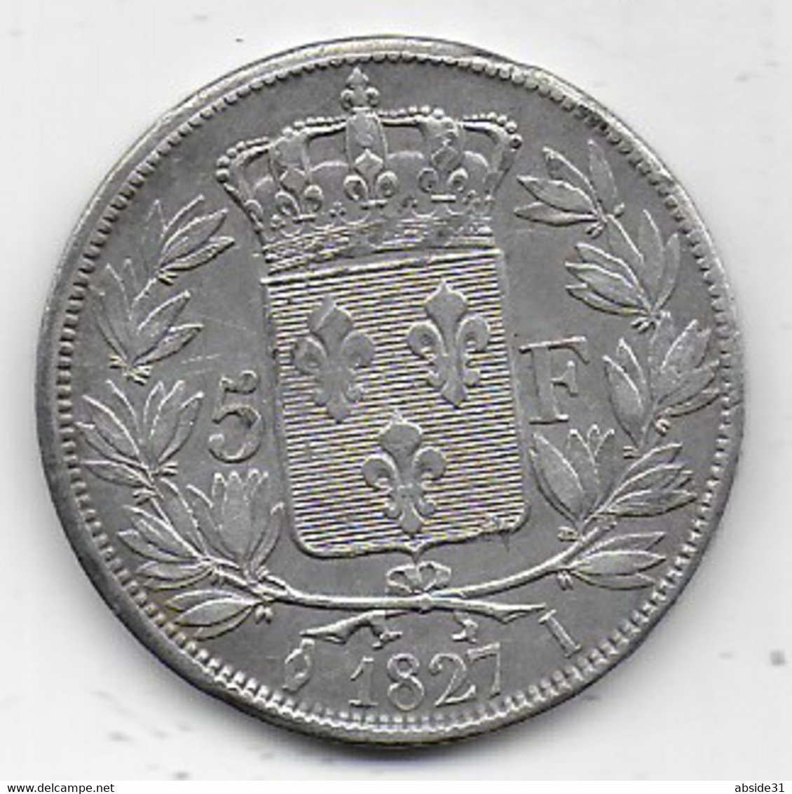 5 Francs  CHARLES X  1827 I - 5 Francs