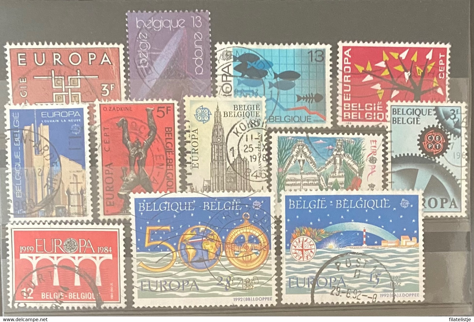 Europa-cent Restje Zegels Used - Collections