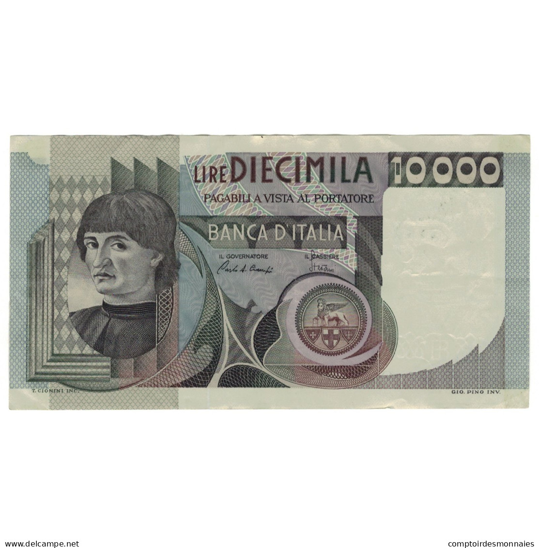 Billet, Italie, 10,000 Lire, 1976, 1976-08-25, KM:106b, SUP - 10000 Lire