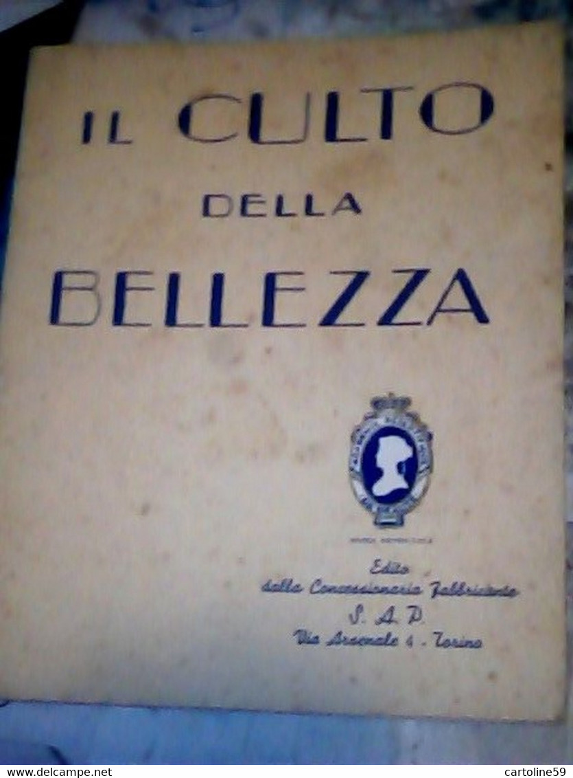 LIBRETTO SAP SOC ANON PROFUMERIE IL CULTO DELLA  BELLEZZA-1937  IQ8306 - Gesundheit