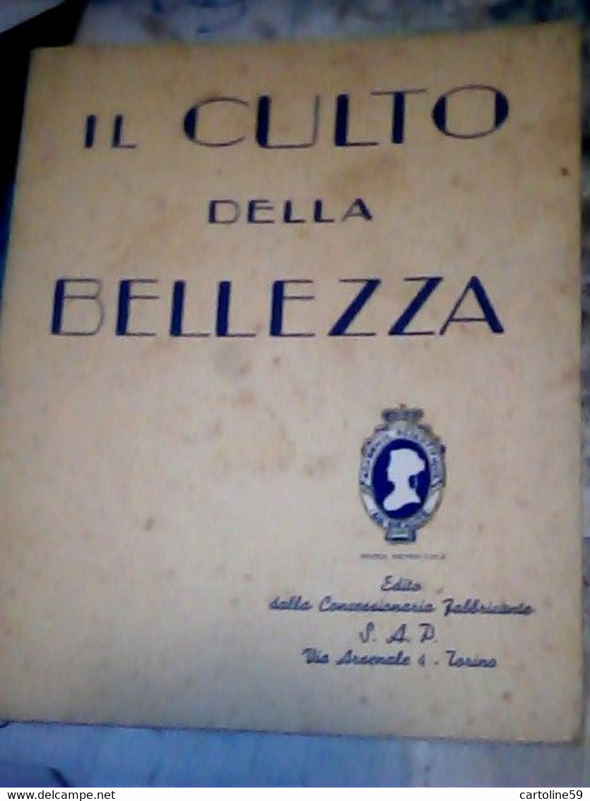 LIBRETTO SAP SOC ANON PROFUMERIE IL CULTO DELLA  BELLEZZA-1937  IQ8306 - Salute E Bellezza