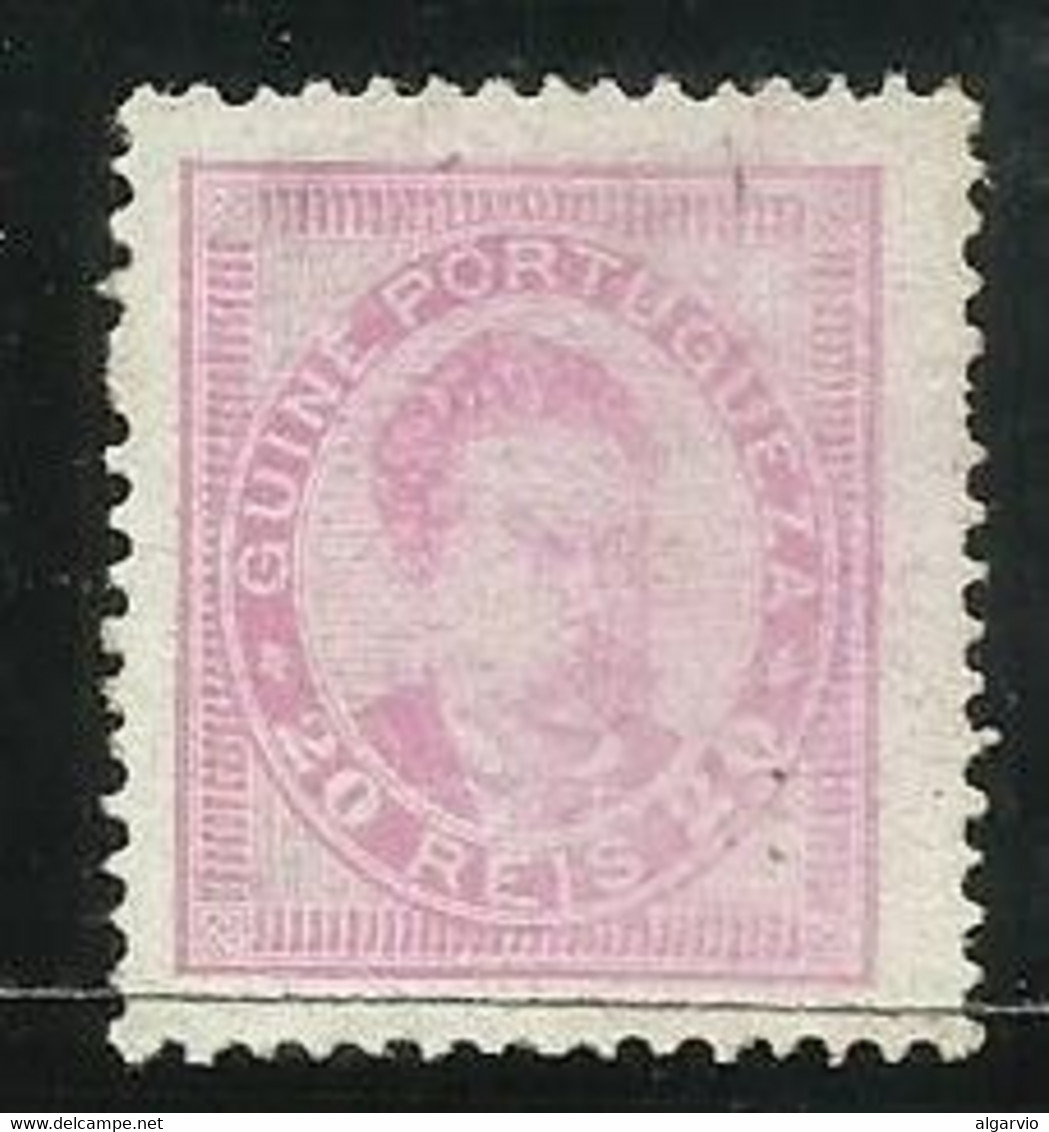 Portugal 1884/7 # 62 D Luiz Frente 20rs Rosa Novo S/goma.L98 - Neufs