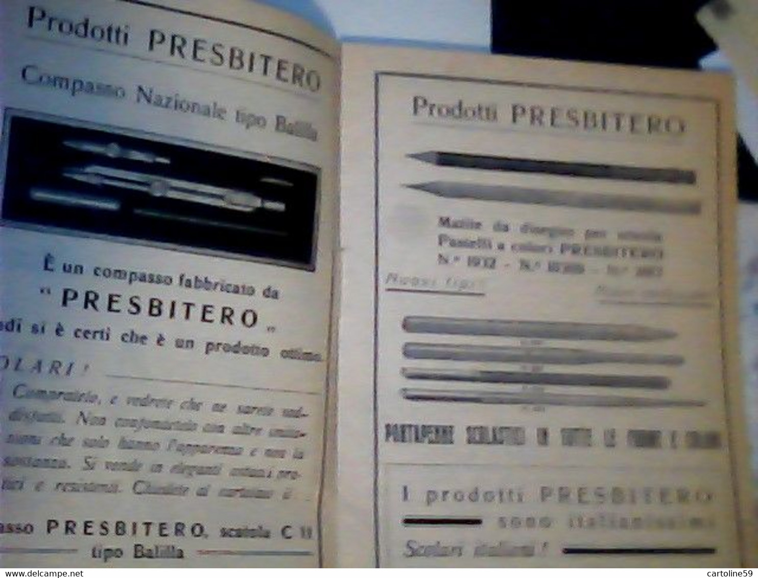 LIBRETTO Omaggio Agli Scolari D'Italia. Piccolo Formulario D'Aritmetica PRESBITERO 1932/1933 VINTAGE  IQ8308 - Wiskunde En Natuurkunde