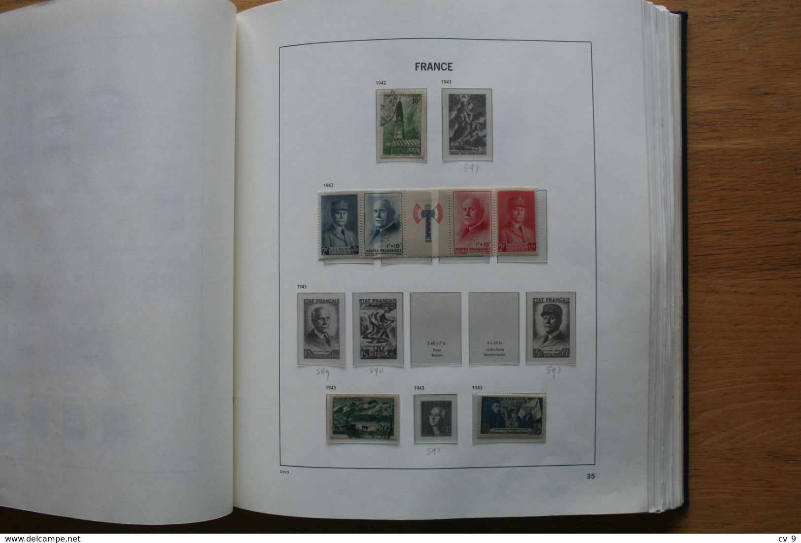 DAVO ALBUM FRANCE FRANKREICH FRANKRIJK year 1849-1979  with lots of stamps See Pictures