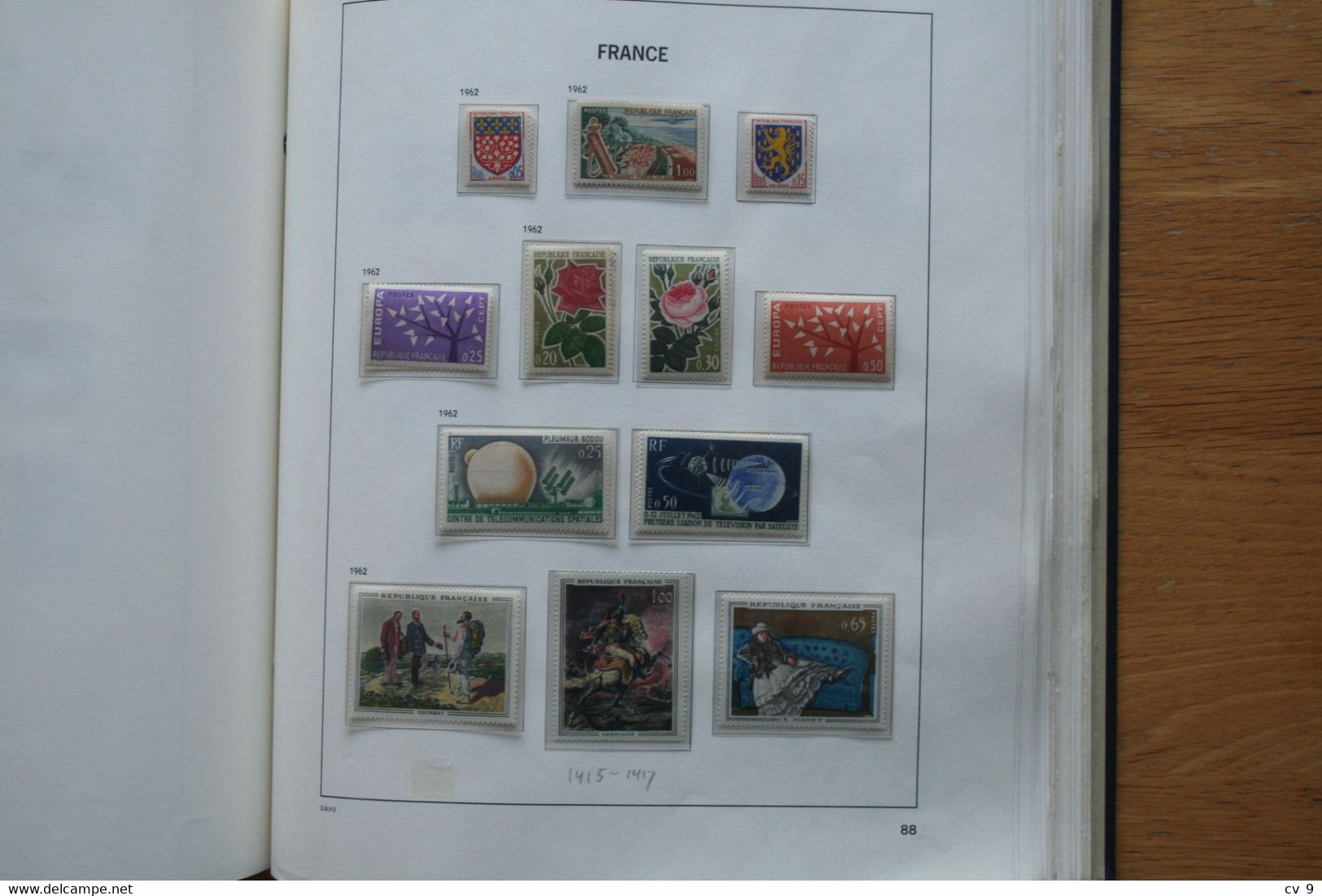 DAVO ALBUM FRANCE FRANKREICH FRANKRIJK year 1849-1979  with lots of stamps See Pictures