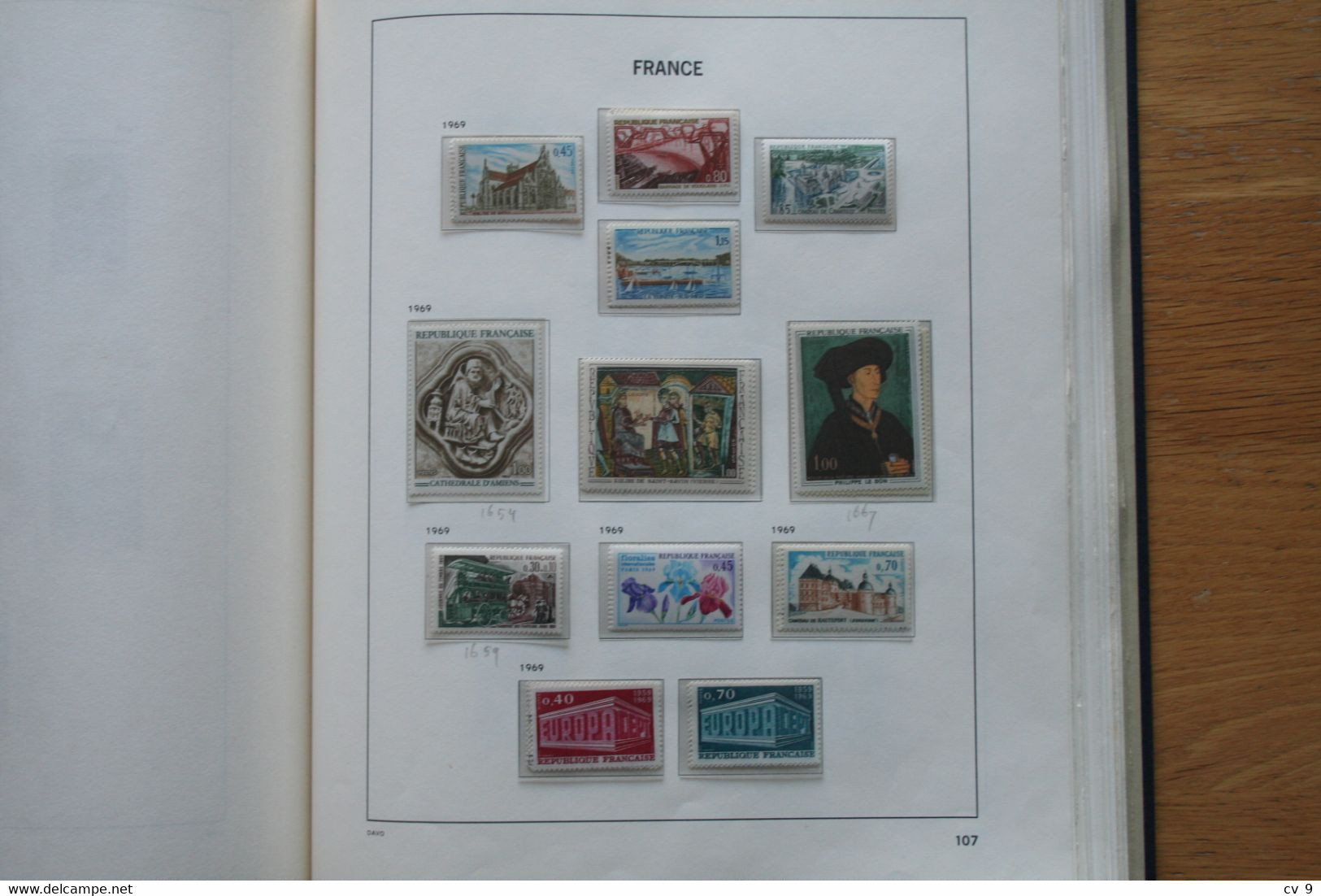 DAVO ALBUM FRANCE FRANKREICH FRANKRIJK year 1849-1979  with lots of stamps See Pictures