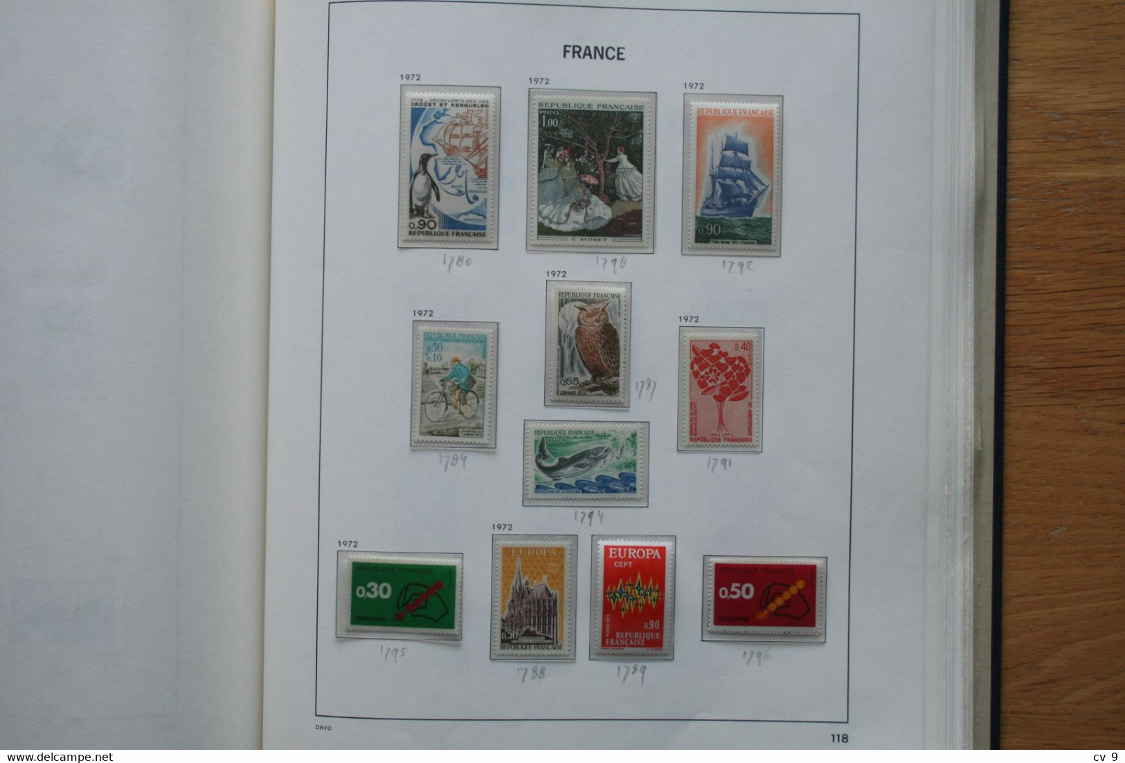 DAVO ALBUM FRANCE FRANKREICH FRANKRIJK year 1849-1979  with lots of stamps See Pictures