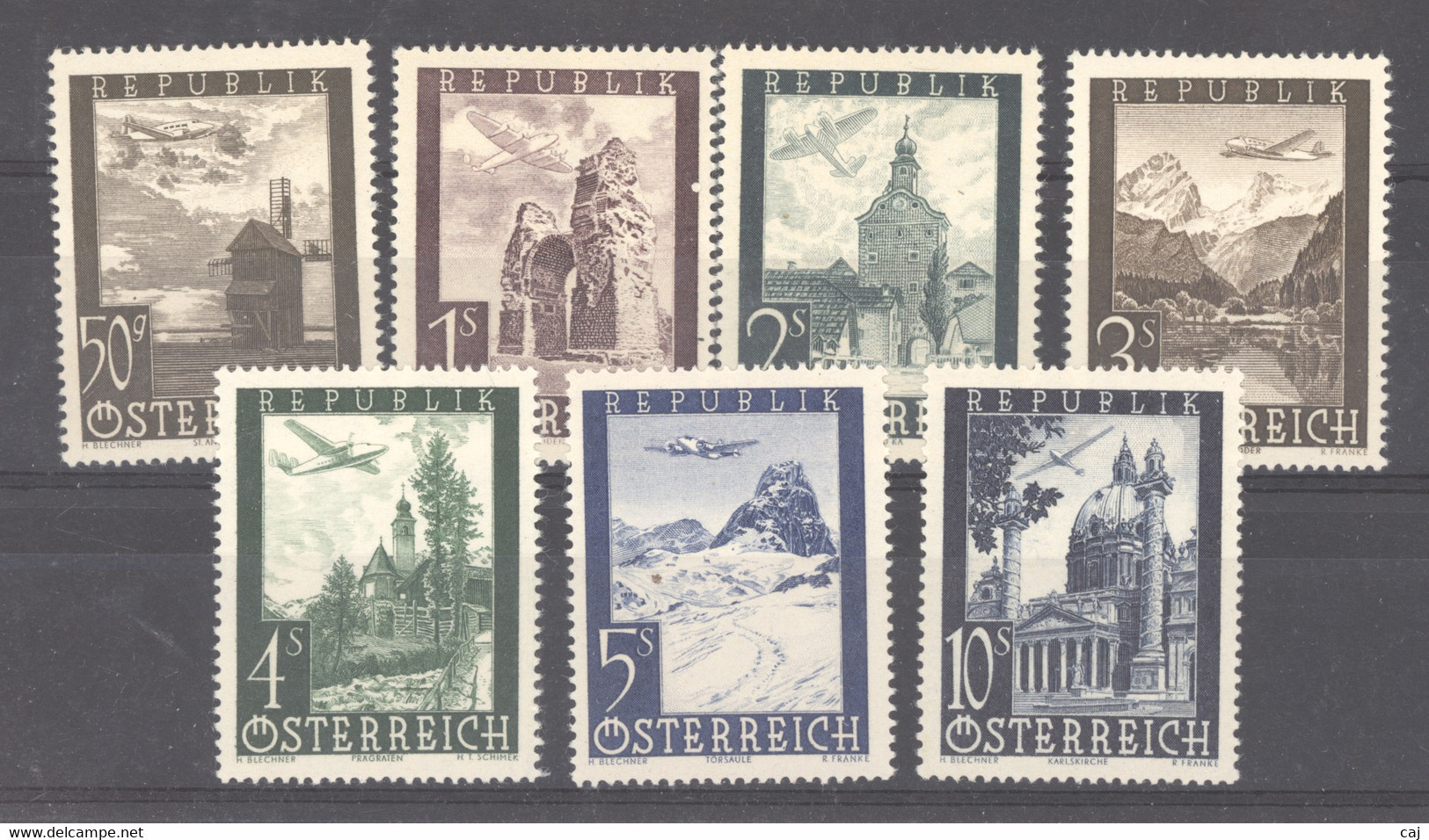 Autriche  -  Avion  :  Yv  47-53  ** - Unused Stamps